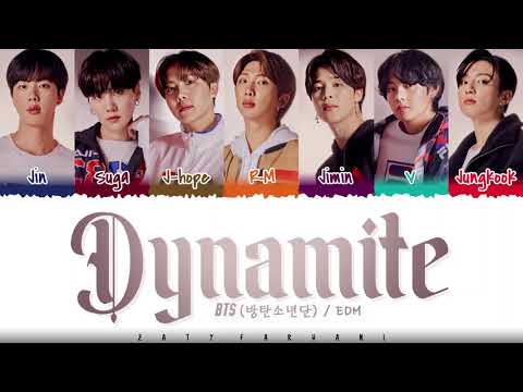 BTS (방탄소년단) - 'DYNAMITE' (EDM REMIX) Lyrics [Color Coded_Eng]