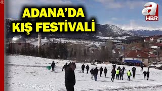 Adana Saimbeylide Kayak Festivali Kar Festivalinden Renkli Görüntüler A Haber