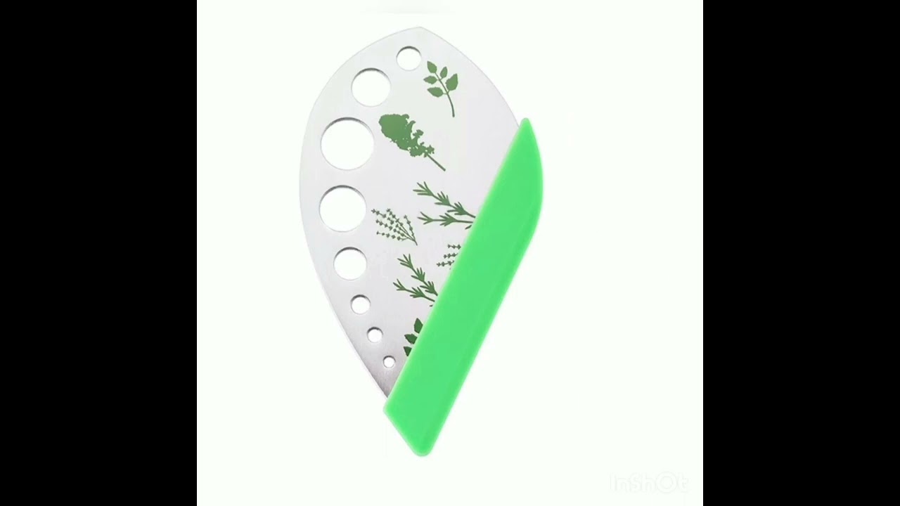 9 holes stainless steel kitchen herb leaf stripping tool metal herb pealer 