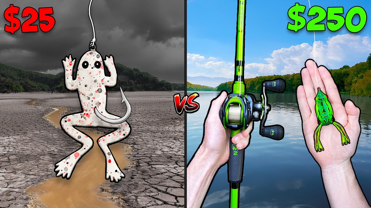 $25 vs $250 Topwater Budget Fishing Challenge