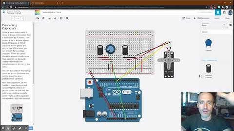 Learn Electronics with Arduino Project 5: Mood Cue Walkthrough in TinkerCAD Circuits.