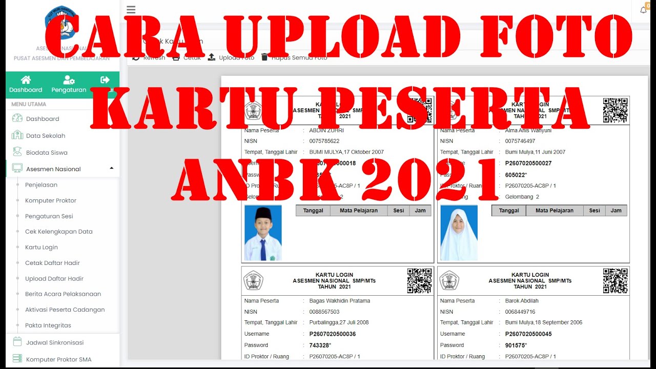 Cara Upload Foto Peserta ANBK 2021 YouTube Cara upload foto peserta anbk 2021 youtube