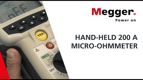 MOM2 | Megger HAND-HELD 200 A MICRO-OHMMETER