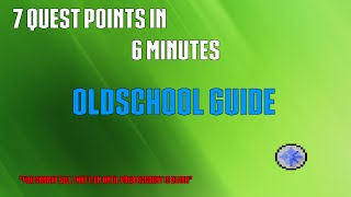 Fastest way to get 7 Quest Points F2P OSRS (Remove the beginner trade limit)
