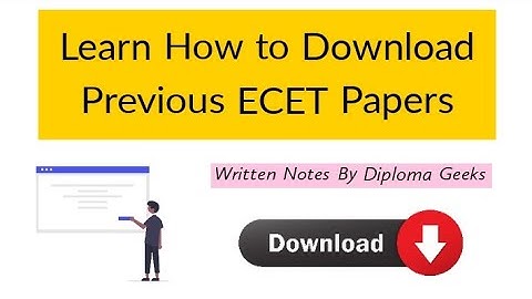 TS ECET Previous Question Papers | Learn How to Download