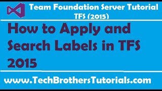 How to Apply and Search Labels in TFS 2015 - Team Foundation Server 2015 Tutorial screenshot 4