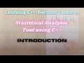 Statistical analysis tool using C++ (Project Introduction) | @ExcitedNuclei