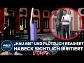 Robert habeck hau ab und pltzlich reagiert der wirtschaftsminister sichtlich irritiert