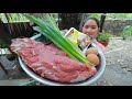 Cooking Beef Rock Frying Sesame - Beef Frying Recipe - Cooking With Sros