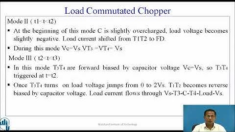 Load Commutated Chopper and Single SCR Chopper