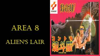 Walkthrough Contra [Area 8: Aliens Lair] (Finale)