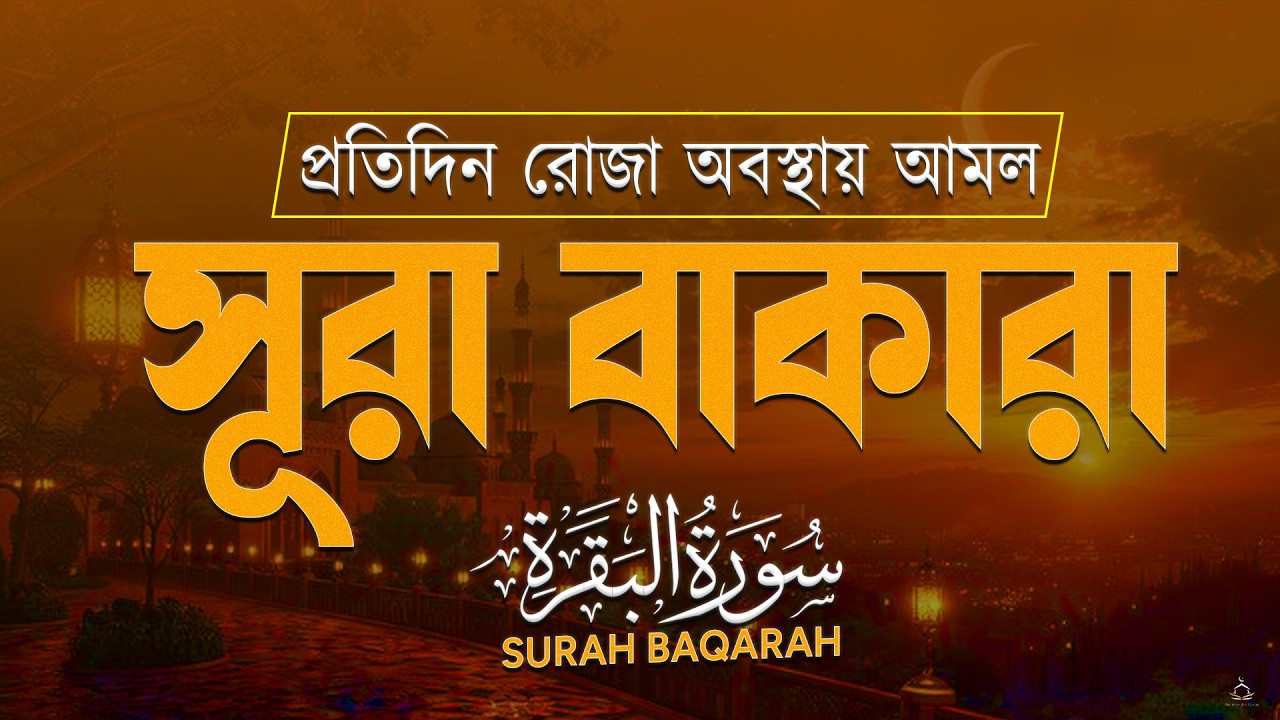 (রমজান মাসের আমল ) সুন্দর সূরা বাকারা | Quran Tilawat Surah Baqarah سورة البقرة Alaa Aqel