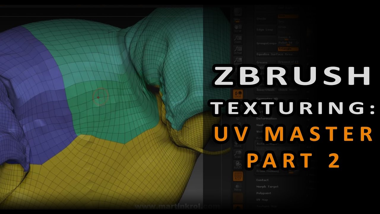 texturing in zbrush with imported uv