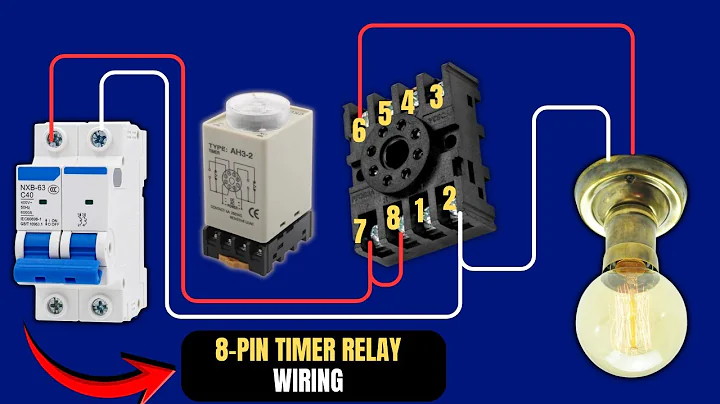How to Wire 8 Pin Timer Relay step by step for beginners