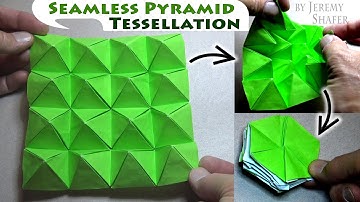 Naadloze piramide-tessellatie - Pure Origami