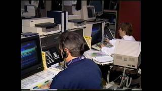 1994: Inside an OPP Communications Centre During Winter Storm | Archival Toronto B-roll News Footage