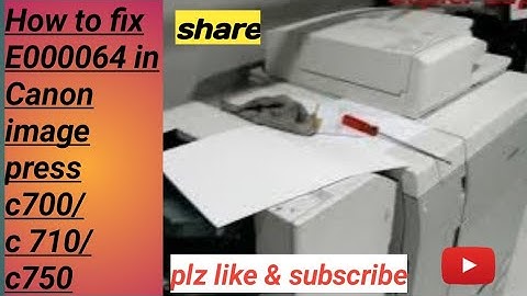 How to fix E00064-1301 in CANON IMAGE PRESS C700/C710/C750 #drumunit  #