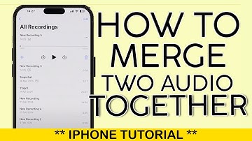 How to Merge Two Audio Files into One | How to Merge 2 Audio Files Together on iPhone 2025