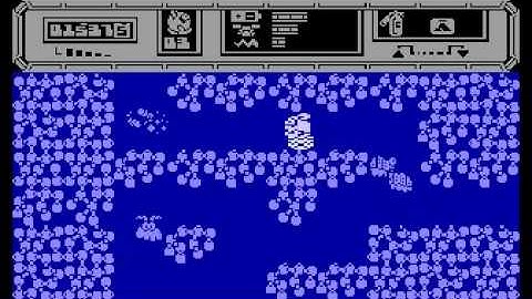 Starquake - Atari 8-bit gameplay