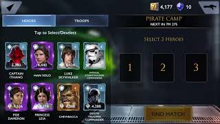 STAR WARS RIVALS-HAN & DARTH VADER IN PIRATE CAMP screenshot 3