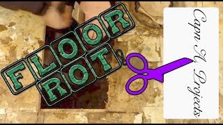 Repair ROTTED BATHROOM FLOOR under TOILET Bathroom REMODEL Part 3