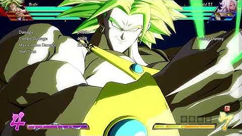 DRAGON BALL FighterZ broly gigantic meteor mechanism