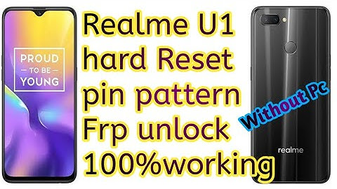 Realme U1 hard Reset pin pattern Frp unlock without Pc all Realme mobile hard Reset solution 100%ok