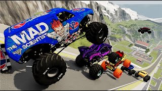 Epic High Speed Monster Truck Jump And Crashes #57 | BeamNG Drive | BeamNG ASna