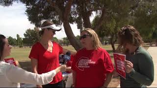 Teachers raise awareness for the Red for Ed movement | Cronkite News