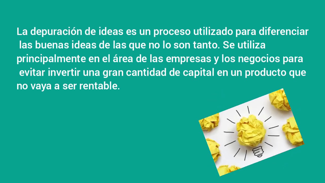 Técnicas de depuración de ideas para nuevos productos/Karen Ramírez