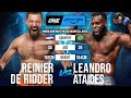 Reinier de ridder vs leandro ataides  full fight replay