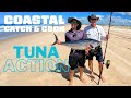 Crazy Drone Fishing Action (Catching BIG Tuna From The Beach)