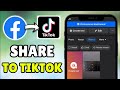 2026 UPDATED How To Share Facebook Reels To TikTok Full Tutorial IPhone Android 