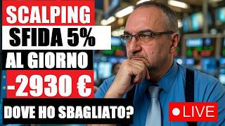 🔴SFIDA 5% AL GIORNO: Live SCALPING Trading su DAX e GOLD🚀operazioni dal vivo 📈