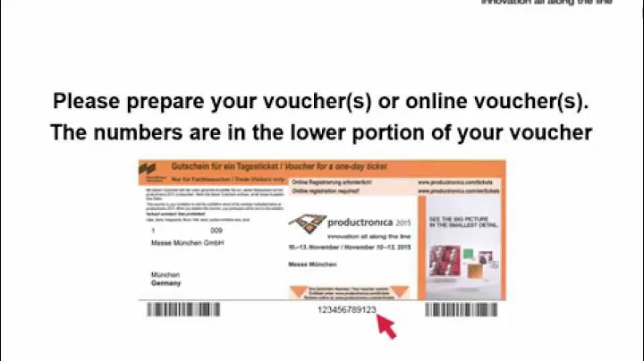 productronica - the easy way to your online ticket