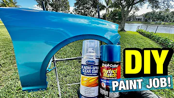Professional BACKYARD Paint-Job Using Only Spray Cans!