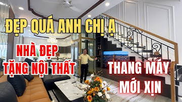 Đẹp quá Anh Chị ạ ! Nhà đẹp TẶNG toàn bộ nội thất mới xịn, lắp sẵn Thang Máy 3 tầng | Nhà Nha Trang 