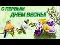 С первым днём Весны! Красивое поздравление с первым днём Весны 1 марта. Весна пришла, открытка