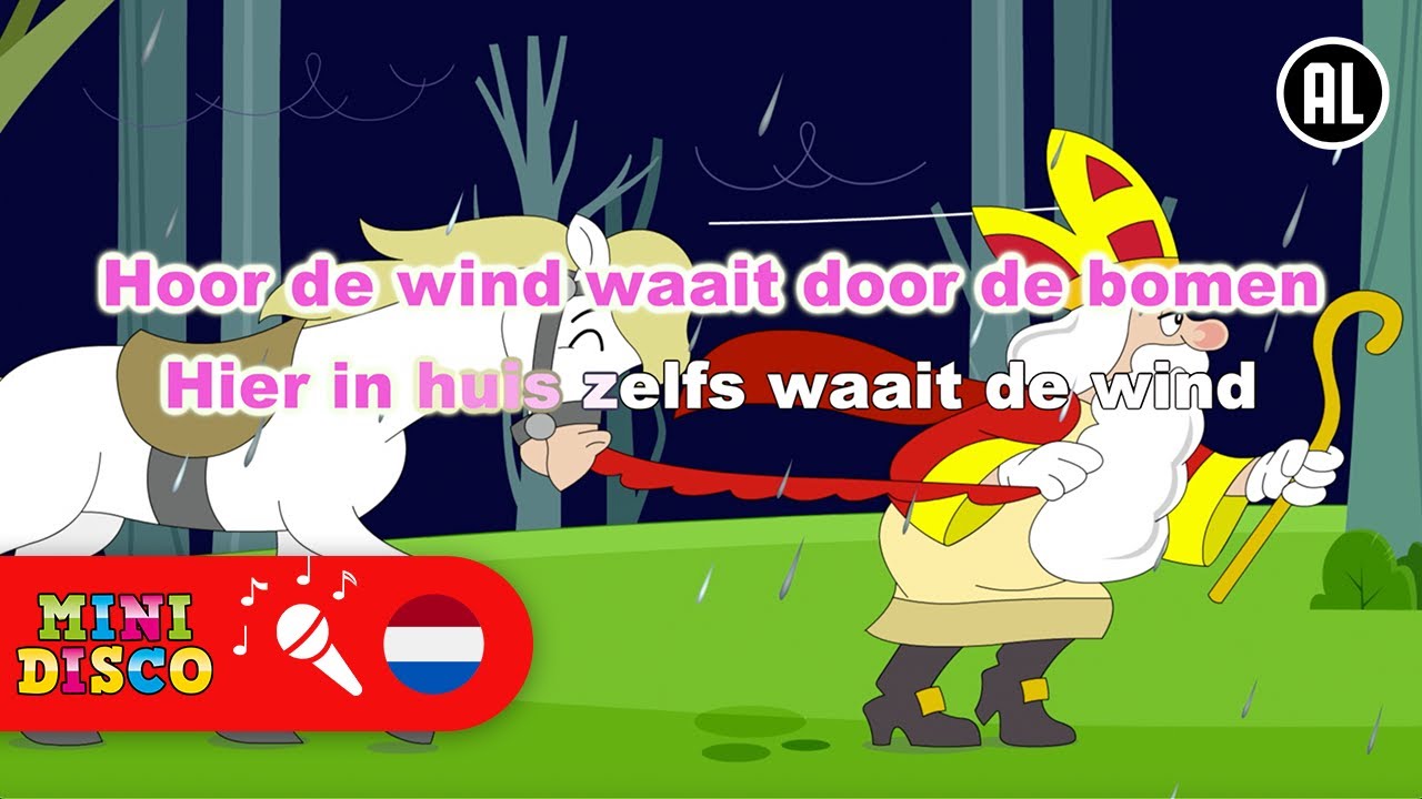 HOOR DE WIND WAAIT DOOR DE BOMEN | Sinterklaasliedjes | Karaoke
