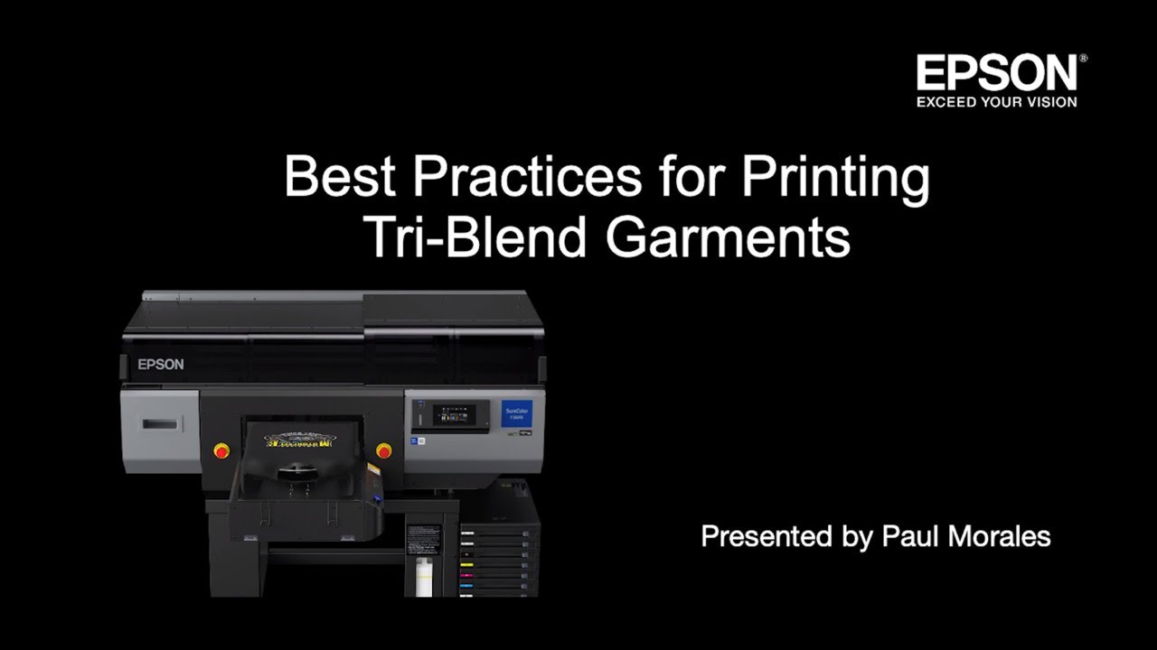 Best Practices for printing Tri-Blend Garments