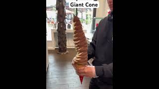 Giant Cone Free#viral #trend #2023 #trending #shortvideo #fy #cone #icecream #shorts #food