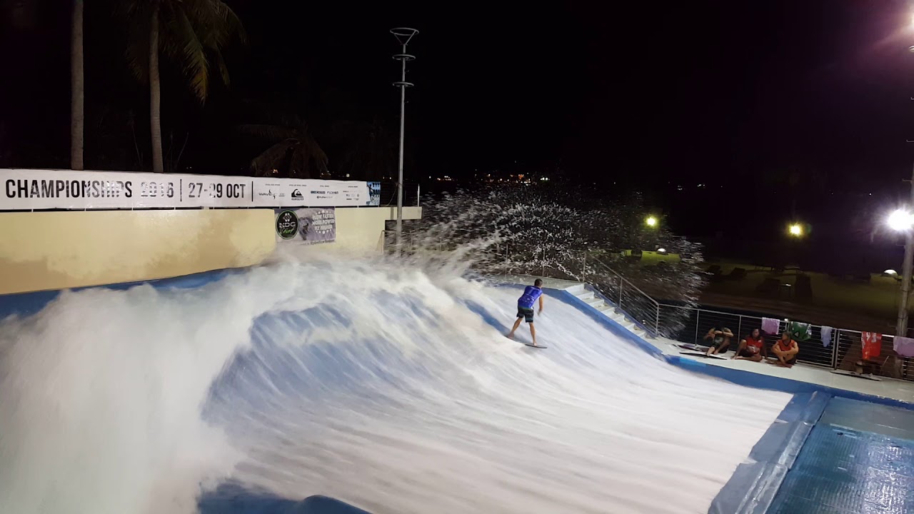 FlowRider Barrel at Wave House Sentosa for the WFC contest in Singapore ...