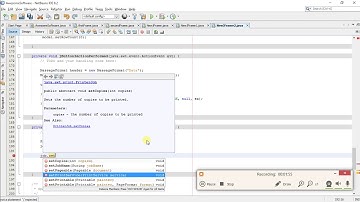 NetBeans Tutorial - 8 - Print JFrame