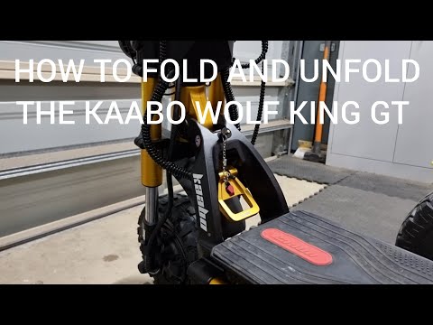 How to fold and unfold the Kaabo Wolf King GT