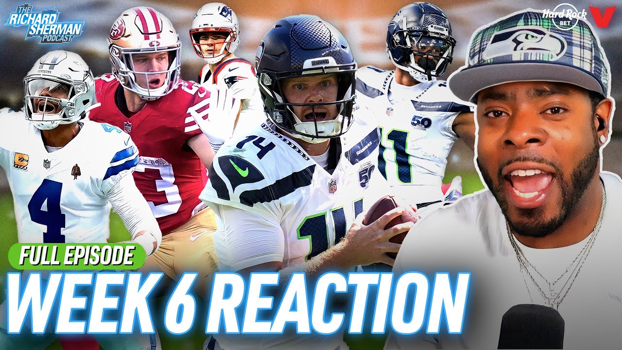NFL Week 6 REACTION: Jaguars vs Seahawks, 49ers vs Bucs, Patriots-Saints & Cowboys | Richard Sherman