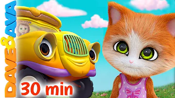 🐱The Wheels on the Bus, John the Rabbit and More Nursery Rhymes & Baby Songs | Dave and Ava 🐱