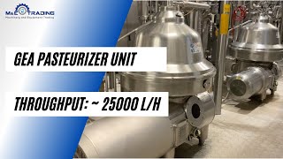 Complete GEA Pasteurizer Unit with Two GEA Westfalia Separators