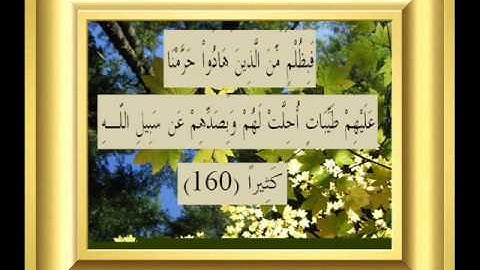 القران الكريم سورة النساء الأية 160.wmv