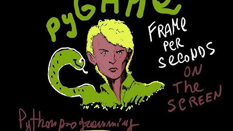 Pygame day 4: How to show Frame rate fps or any text in Pygame