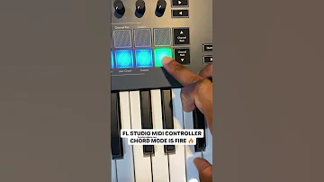 FL STUDIO MIDI CONTROLLER CHORD MODE IS 